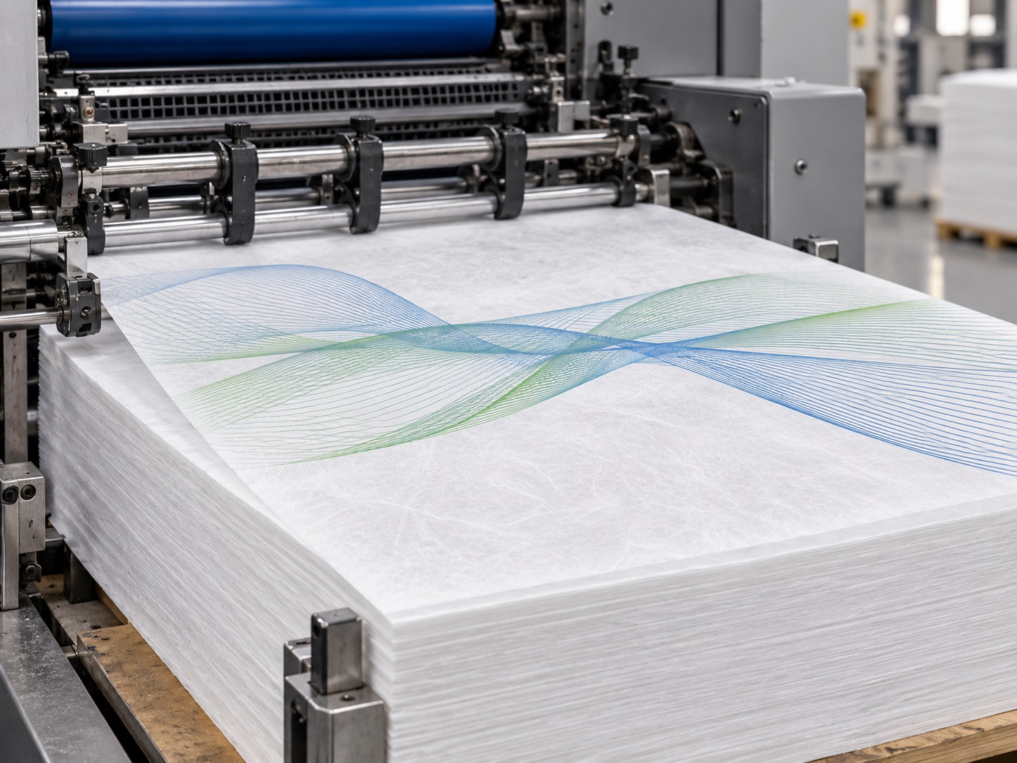 Offset sheet printing on flashspun HDPE nonwoven