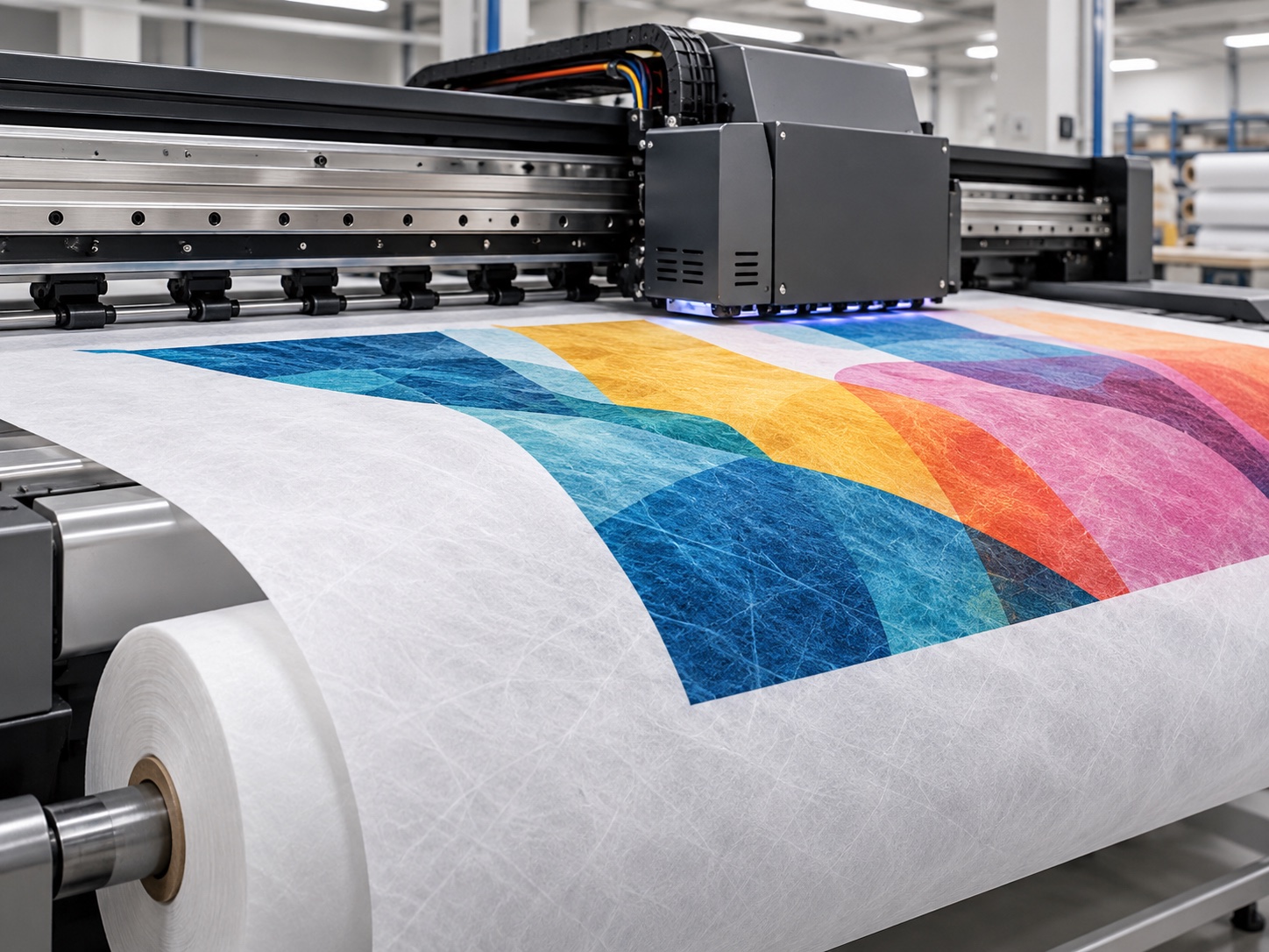 Digital inkjet printing on flashspun HDPE nonwoven